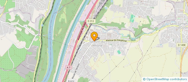 localisation de l'entreprise GU.SY  SEREZIN-DU-RHONE