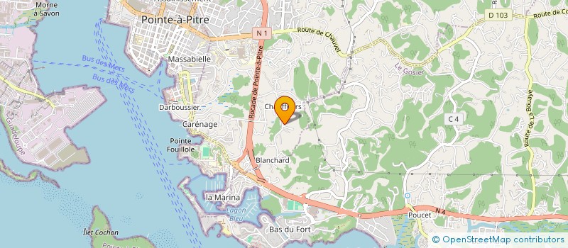 localisation de l'entreprise GUAD SERVICES  LES ABYMES