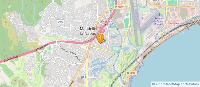 localisation de l'entreprise GUADA CHARPENTES ET COUVERTURES SARL  MANDELIEU-LA-NAPOULE