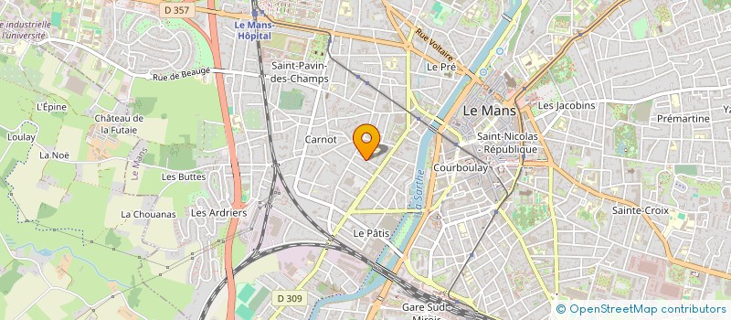 localisation de l'entreprise GUADAC72  LE MANS