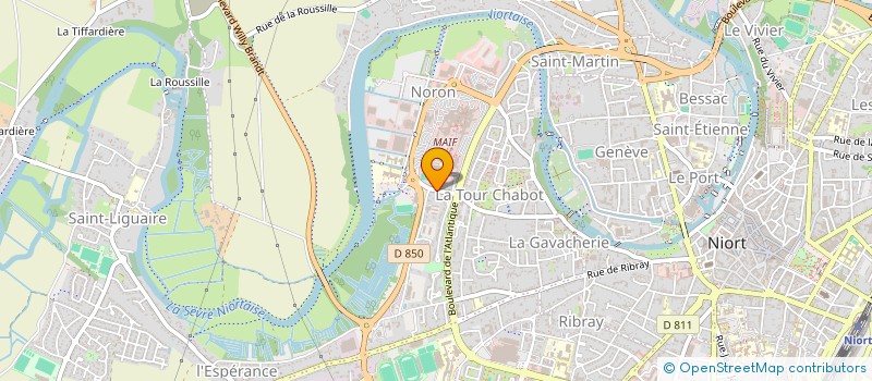 localisation de l'entreprise GUADALAJARA à NIORT