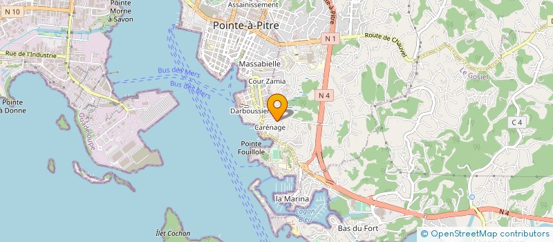 localisation de l'entreprise GUADEL SECURITE PROTECTION RECHERCHES à LES ABYMES