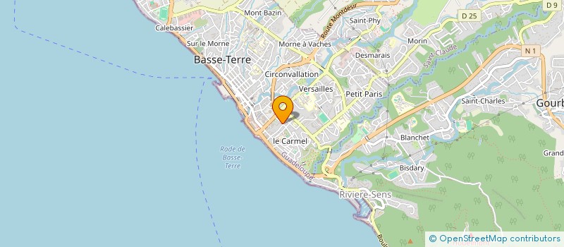 localisation de l'entreprise GUADELOUPE AIDE A DOMICILE à BASSE-TERRE