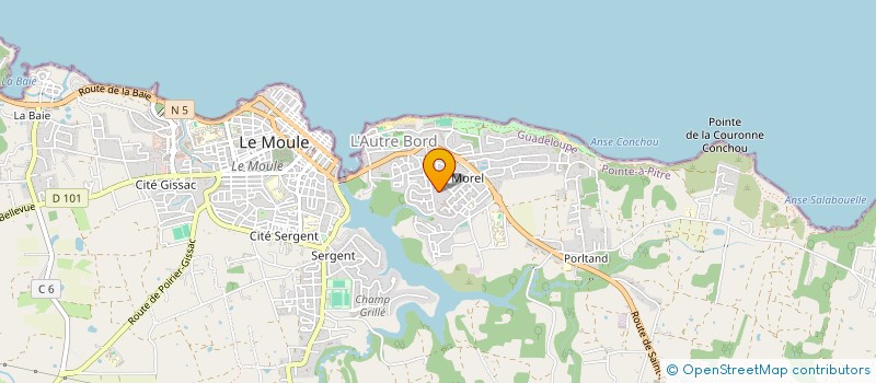 localisation de l'entreprise GUADELOUPE AIR MODELE à LE MOULE