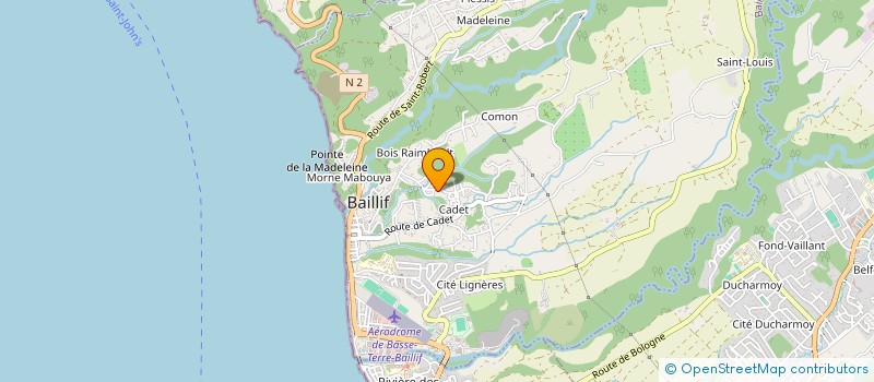 localisation de l'entreprise GUADELOUPE AMBULANCES à BAILLIF