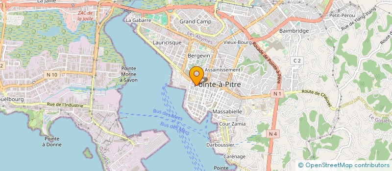 localisation de l'entreprise GUADELOUPE ANIMATION à POINTE-A-PITRE