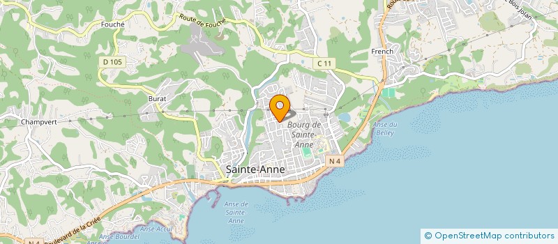 localisation de l'entreprise GUADELOUPE ASSO INSERTION PERISCOLAIRE à SAINTE-ANNE