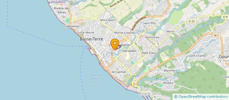 localisation de l'entreprise GUADELOUPE AVENIR ASSISTANCE à BASSE-TERRE