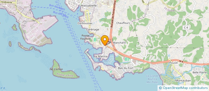 localisation de l'entreprise GUADELOUPE CABLE à POINTE A PITRE
