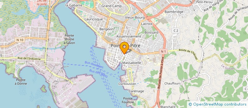 localisation de l'entreprise GUADELOUPE CONFORT SOC à POINTE A PITRE