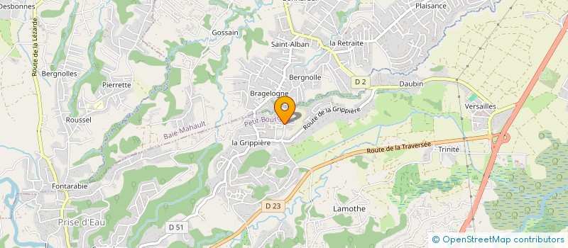 localisation de l'entreprise GUADELOUPE CULTURE VOYAGE SIGLE G C V  PETIT-BOURG