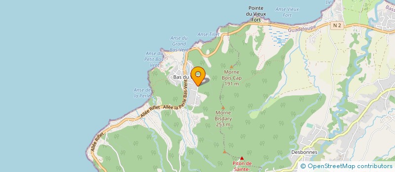 localisation de l'entreprise GUADELOUPE EVASION DECOUVERTE à DESHAIES