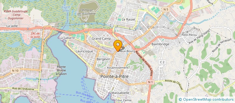 localisation de l'entreprise GUADELOUPE FOSSOYAGE SARL à LES ABYMES