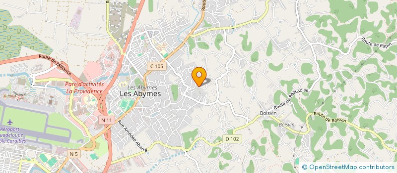 localisation de l'entreprise GUADELOUPE FROID ROUTIER SERVICE à LES ABYMES