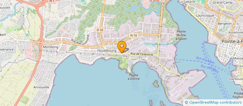 localisation de l'entreprise GUADELOUPE HYGIENE PROFESSIONNELLE à BAIE-MAHAULT