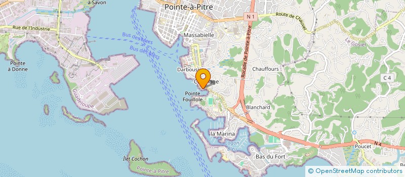 localisation de l'entreprise GUADELOUPE LIFT SERVICES  POINTE-A-PITRE