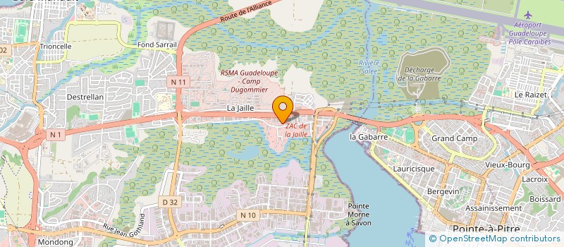 localisation de l'entreprise GUADELOUPE MARIAGE  BAIE-MAHAULT