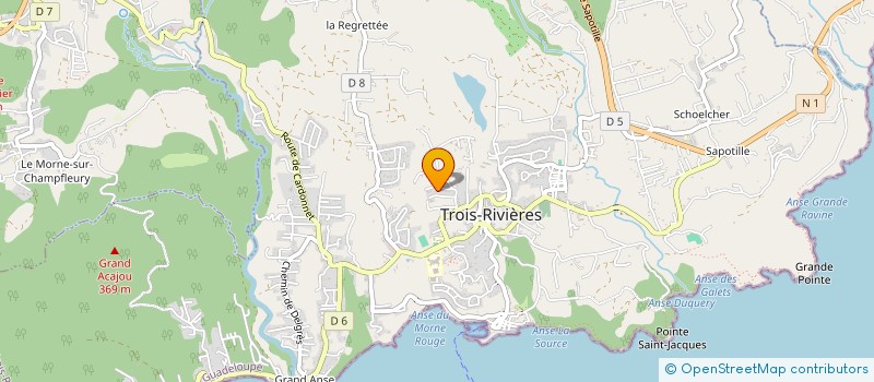 localisation de l'entreprise GUADELOUPE OCEAN à TROIS-RIVIERES
