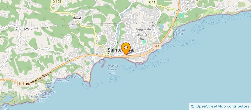 localisation de l'entreprise GUADELOUPE PATRIMOINE à SAINTE-ANNE