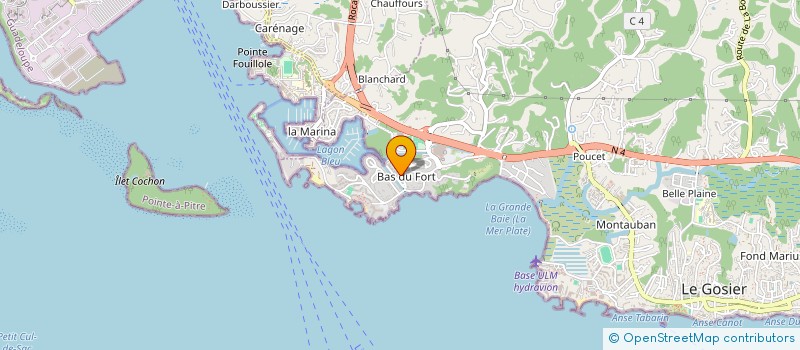 localisation de l'entreprise GUADELOUPE PRESTATIONS à LE GOSIER