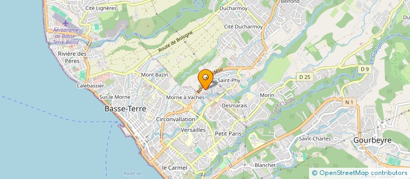 localisation de l'entreprise GUADELOUPE SERVICE SOLIDARITE à SAINT-CLAUDE