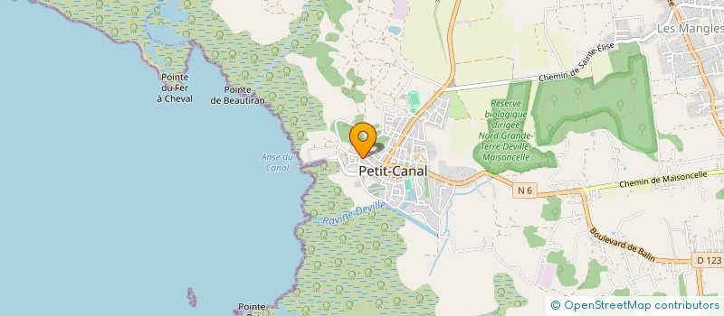 localisation de l'entreprise GUADELOUPE SERVICES IAE à PETIT-CANAL