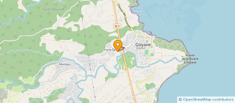 localisation de l'entreprise GUADELOUPE SERVICES SECURITES  GOYAVE