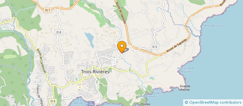 localisation de l'entreprise GUADELOUPE TRANSPORTS à TROIS-RIVIERES
