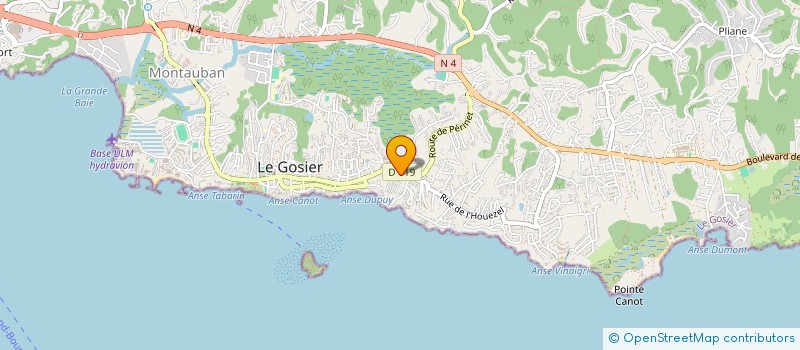 localisation de l'entreprise GUADELOUPEENNE D AMITIE ET DE SOLIDARITE INTERNATIONALE à LE GOSIER