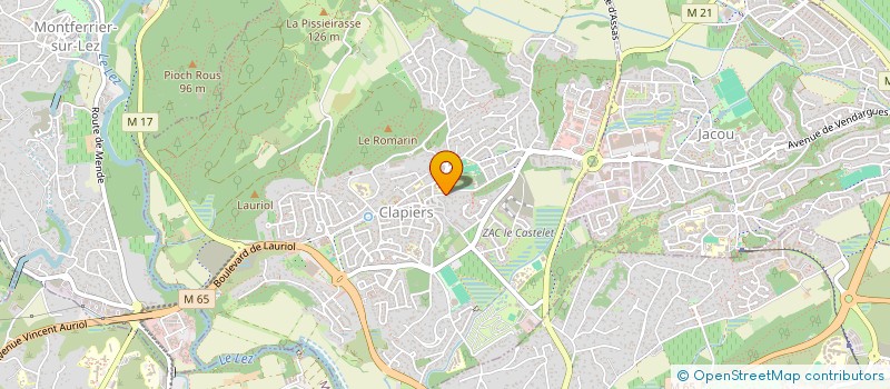 localisation de l'entreprise GUAJ  CLAPIERS