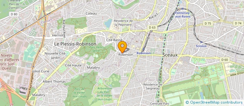 localisation de l'entreprise GUALANDI DECORS à CHATENAY-MALABRY