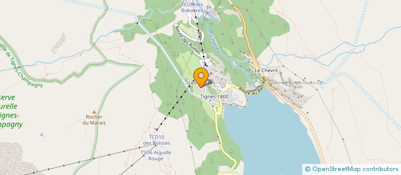 localisation de l'entreprise GUALANDI LAURENT ET STEPHANIE  TIGNES