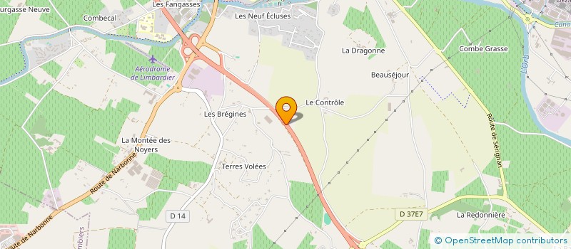 localisation de l'entreprise GUALANO - BATIMENTS & TRAVAUX PUBLICS à BEZIERS