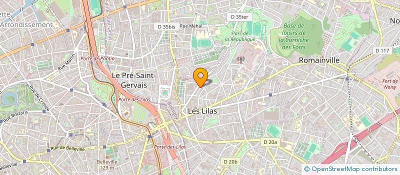 localisation de l'entreprise GUANA FINANCE à LES LILAS