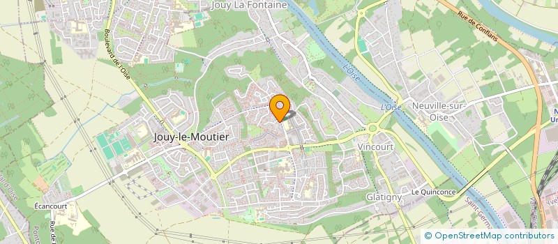 localisation de l'entreprise GUAPI 95  JOUY-LE-MOUTIER