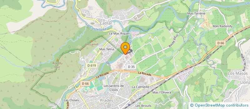 localisation de l'entreprise GUARA  PRADES