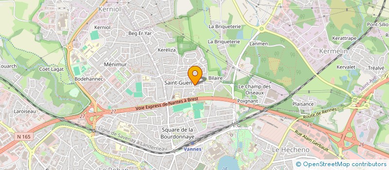 localisation de l'entreprise GUARANA à VANNES