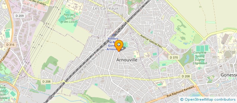 localisation de l'entreprise GUARD.PROTECTION à ARNOUVILLE