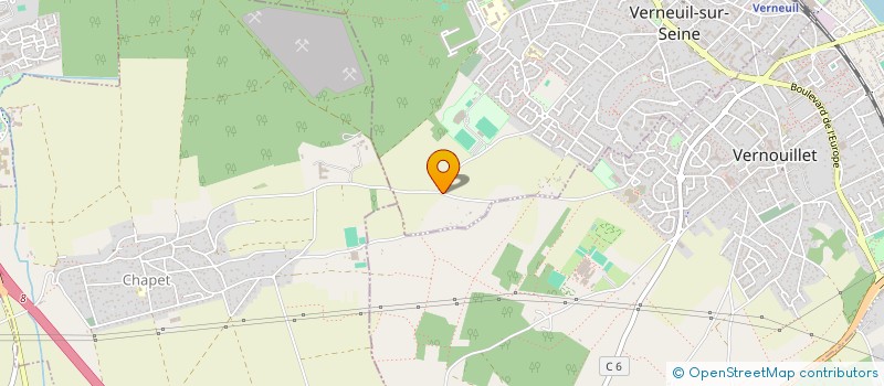 localisation de l'entreprise GUARD SECURITY SARL à VERNEUIL-SUR-SEINE