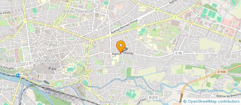 localisation de l'entreprise GUARDA à PAU