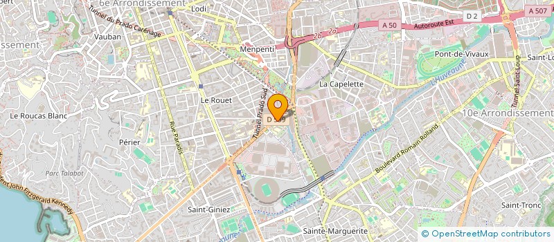 localisation de l'entreprise GUARDELA à MARSEILLE
