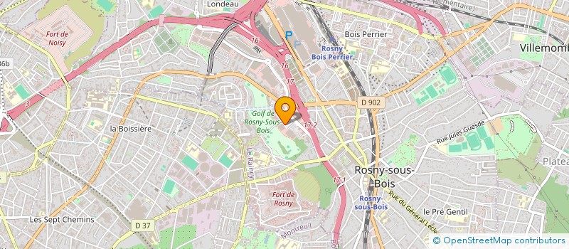 localisation de l'entreprise GUARDIAN à ROSNY-SOUS-BOIS