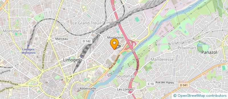 localisation de l'entreprise GUARDIAN à LIMOGES