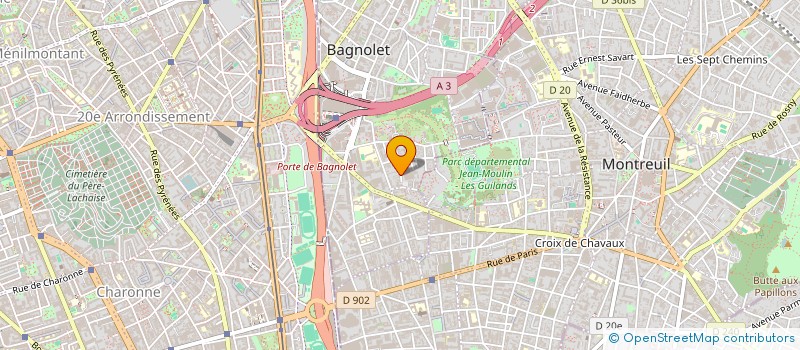 localisation de l'entreprise GUARDIANS GROUP à BAGNOLET