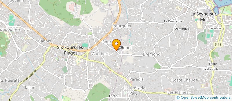 localisation de l'entreprise GUARDOLIA LUC à SIX-FOURS-LES-PLAGES