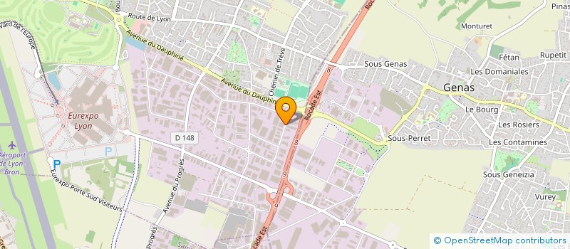 localisation de l'entreprise GUARNIFLON S.A.S.  CHASSIEU