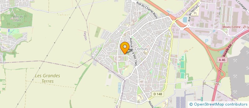 localisation de l'entreprise GUAT CONCEPT  CORBAS