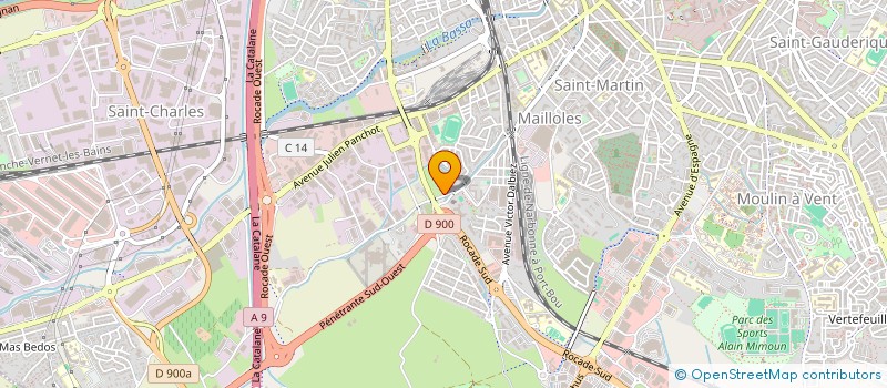 localisation de l'entreprise GUBBINI-DEHEDIN  PERPIGNAN