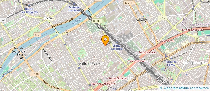 localisation de l'entreprise GUBE à LEVALLOIS-PERRET