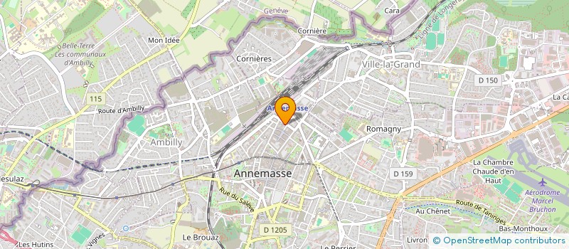 localisation de l'entreprise GUBELIN à ANNEMASSE